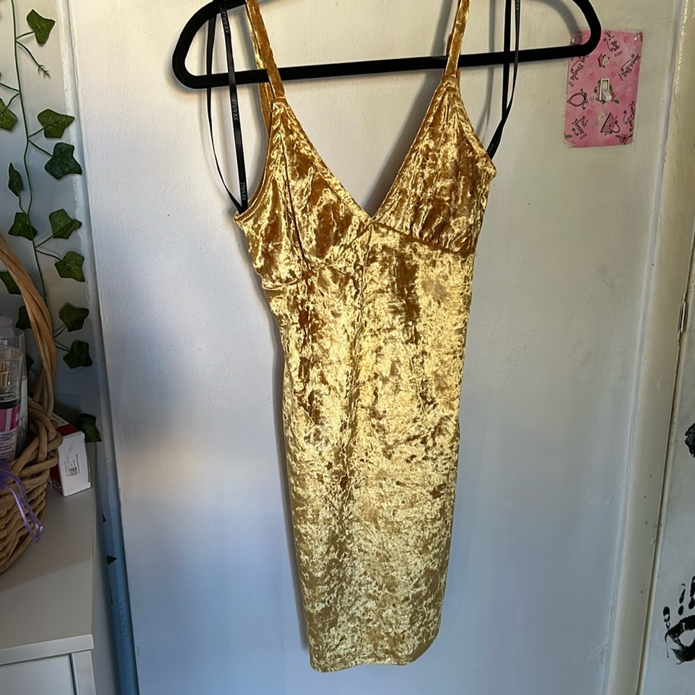 Gold dress